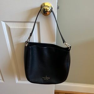 Authentic Kate Spade black pebbles leather shoulder bag